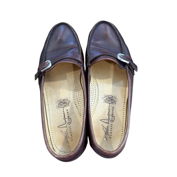 Martin Dingman Classic Diamond Mens 10M Buckle Loafer Brown Slip On Shoe main image 5